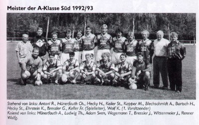 Meister A-Klasse Süd 1992/1993