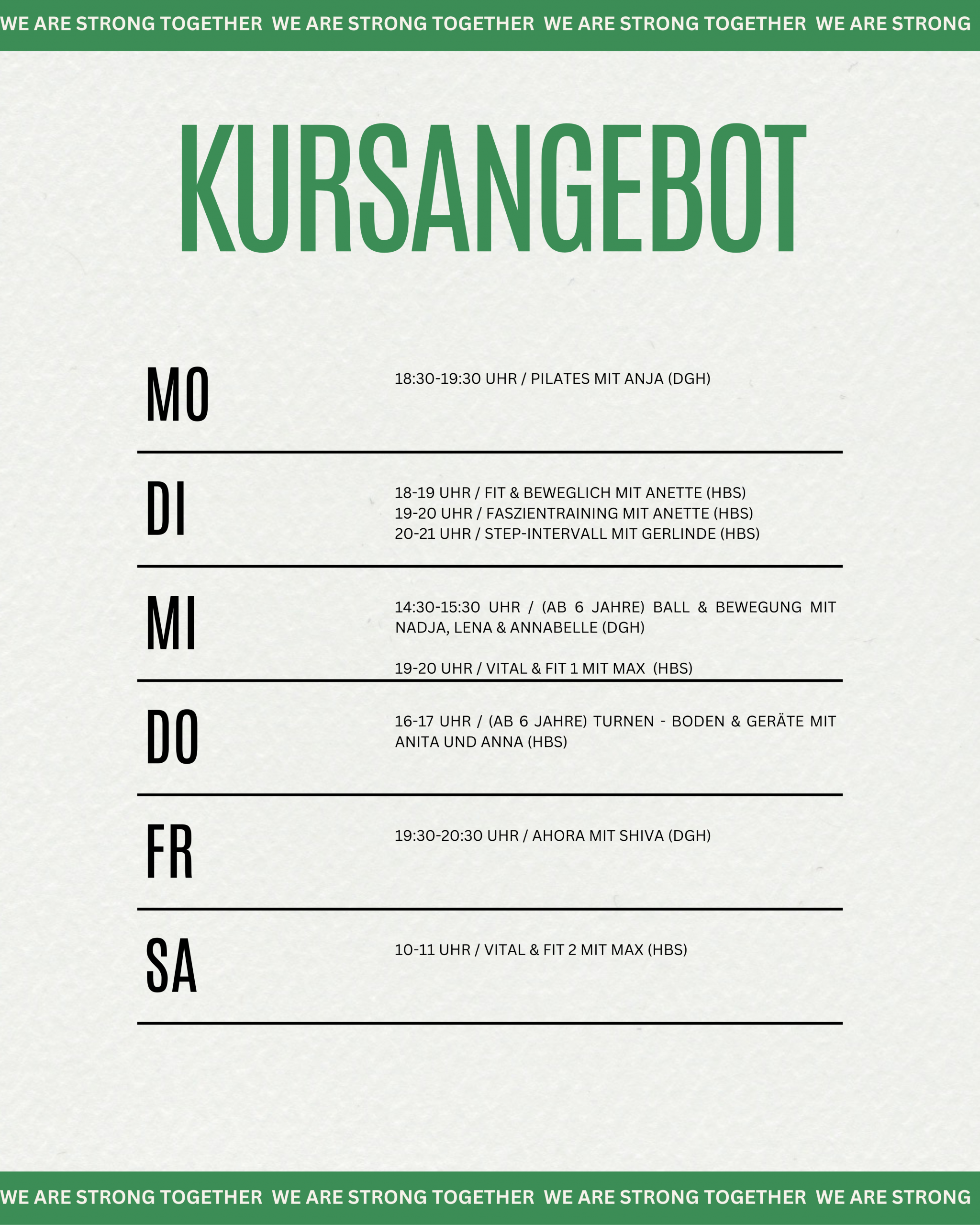 Modern Event Schedule Calendar Instagram Post